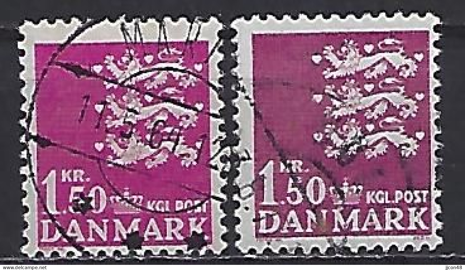 Denmark 1962  Three Lions (o) Mi.402 X+y - Used Stamps