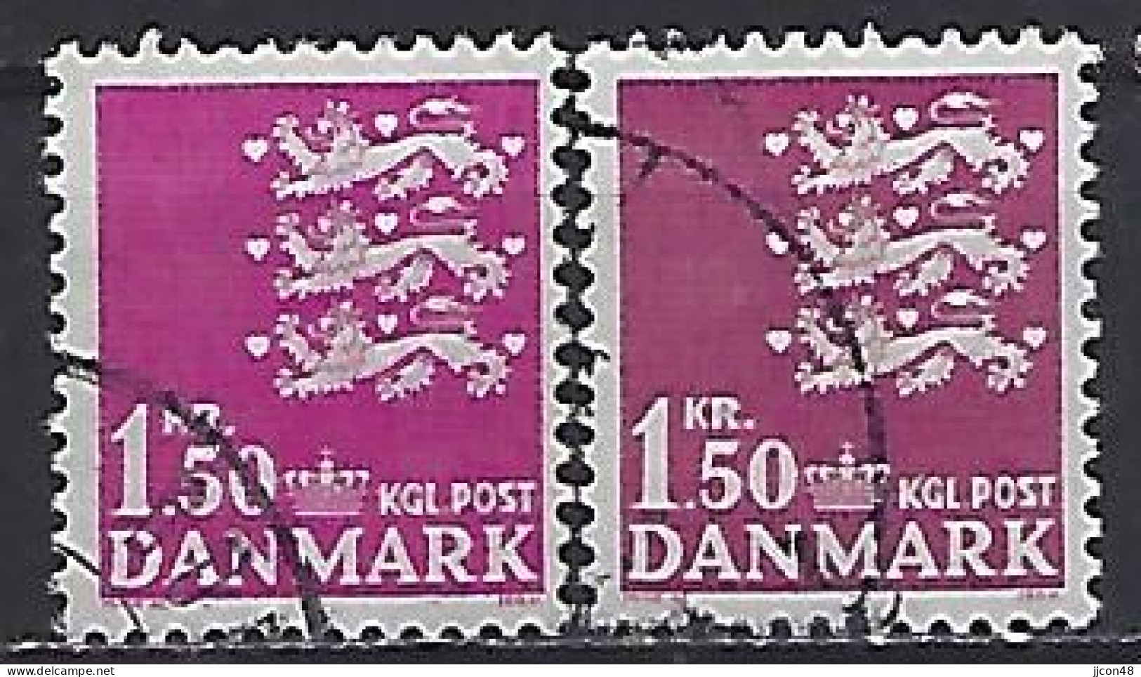 Denmark 1962  Three Lions (o) Mi.402 X+y - Gebraucht