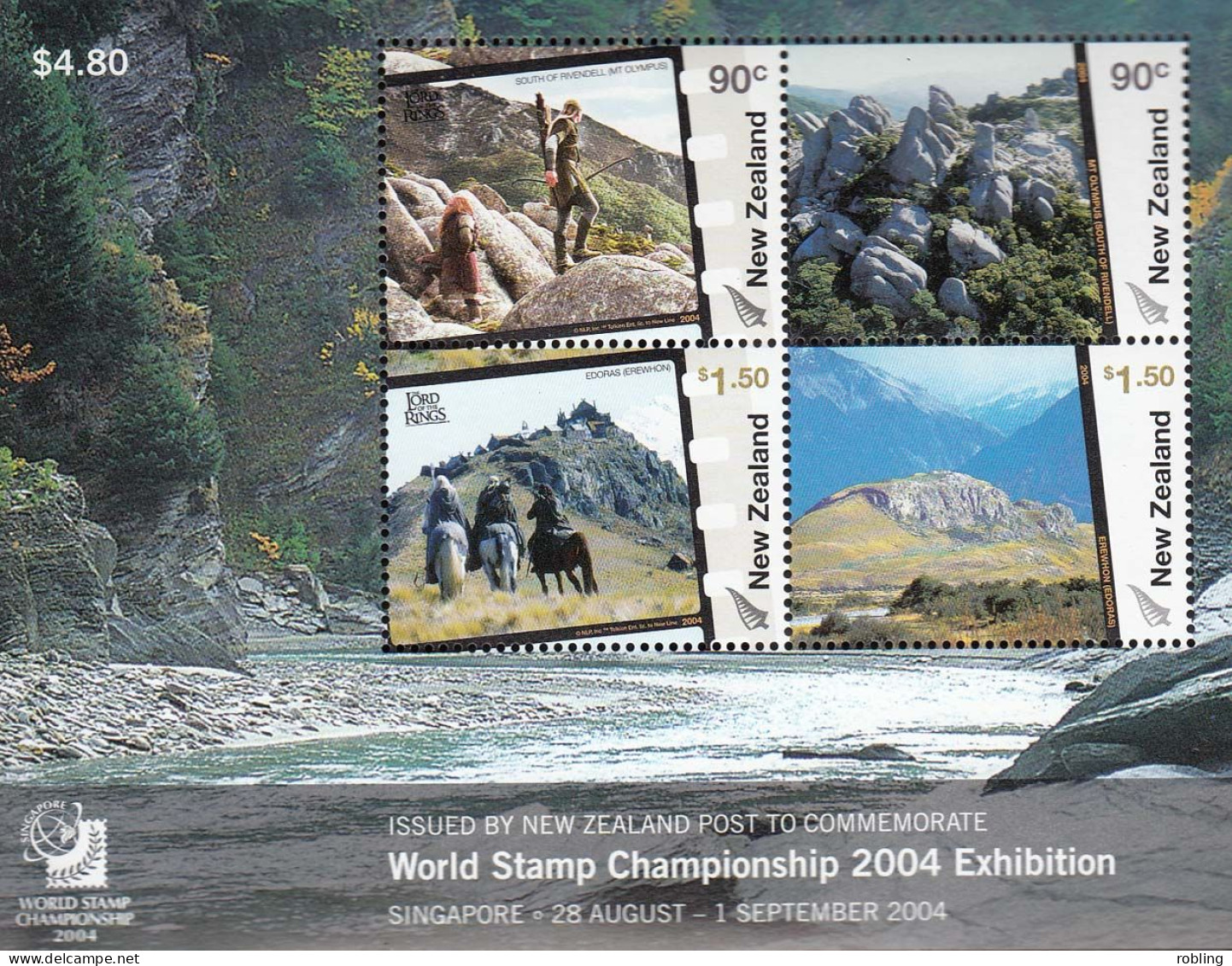 New Zealand 2004  Mountains  Michel Bl.174  MNH 30983 - Berge