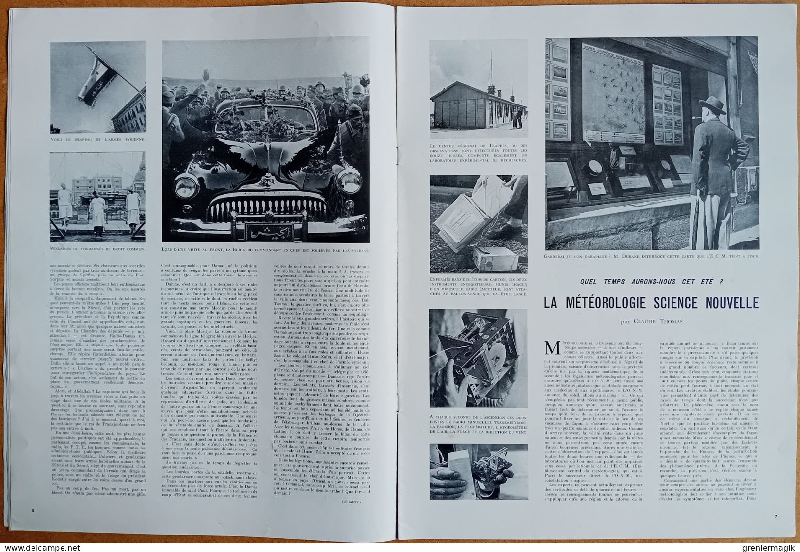 France Illustration N°194 02/07/1949 24h Du Mans/Syrie/Météorologie/Lutherie/La Musique à Bali/Corse/Rallye Aérien Anjou - Allgemeine Literatur