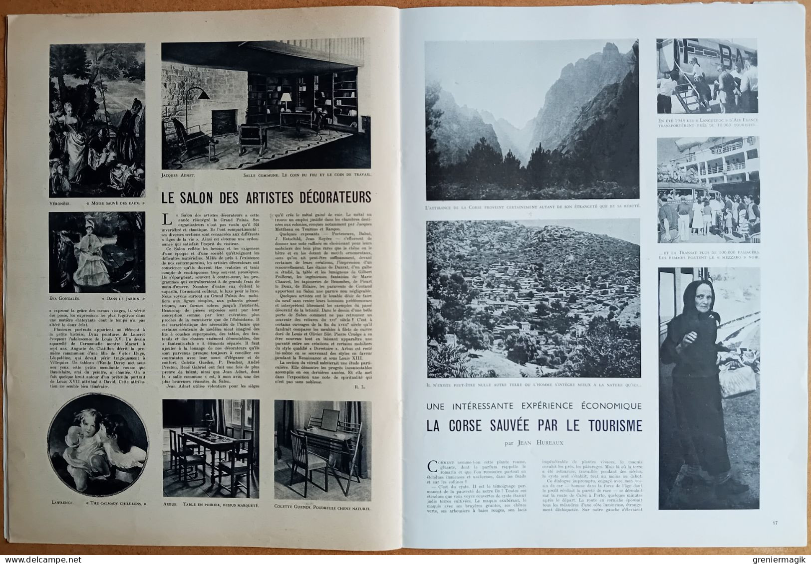 France Illustration N°194 02/07/1949 24h du Mans/Syrie/Météorologie/Lutherie/La musique à Bali/Corse/Rallye aérien Anjou