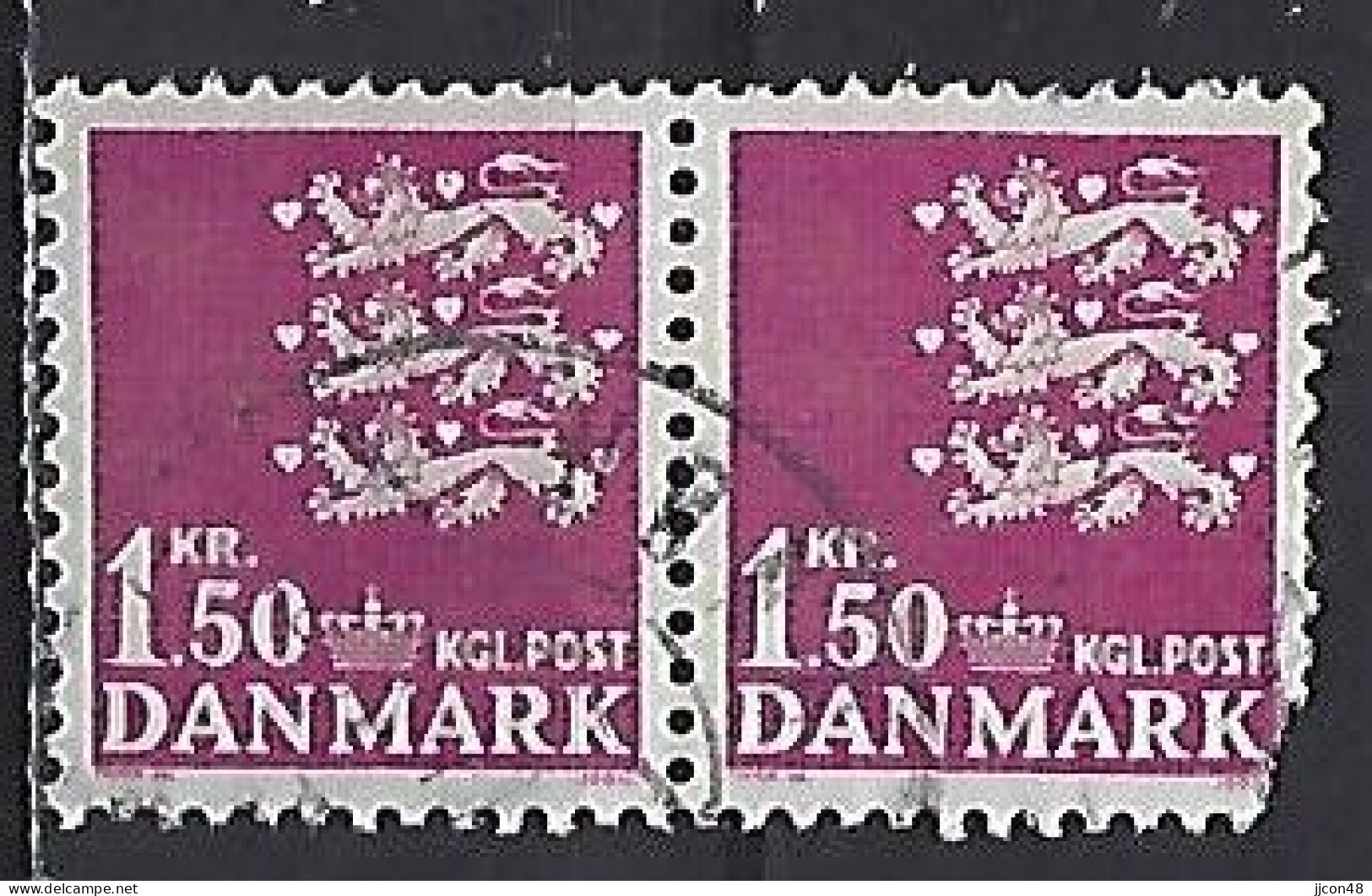 Denmark 1962  Three Lions (o) Mi.402 Y - Used Stamps