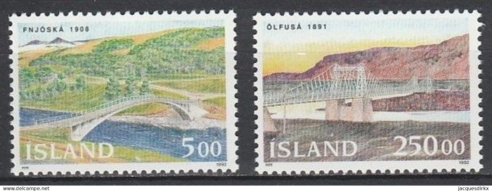 Iceland      .       Yvert    .    721/722    .     **      .      MNH - Nuevos