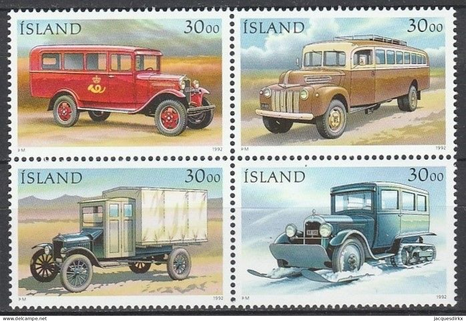 Iceland      .       Yvert    .    723/726    .     **      .      MNH - Neufs