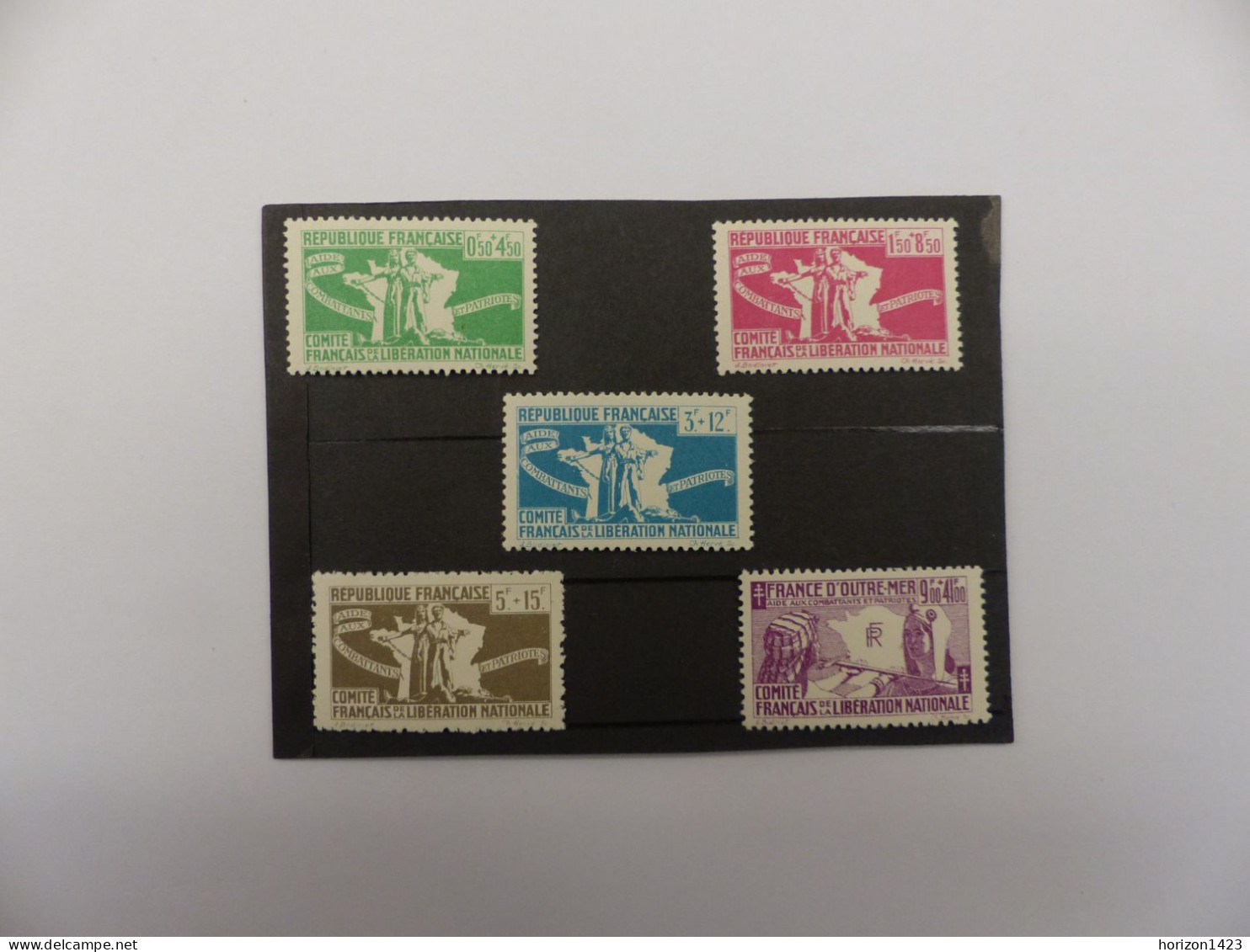 FRANCE  LIBRE  1 / 5  NEUFS - Unused Stamps