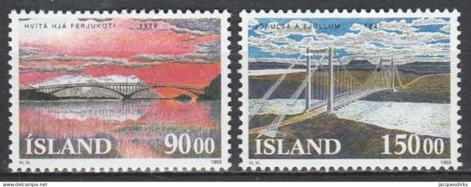 Iceland      .       Yvert    .    735/736   .     **      .      MNH - Ongebruikt