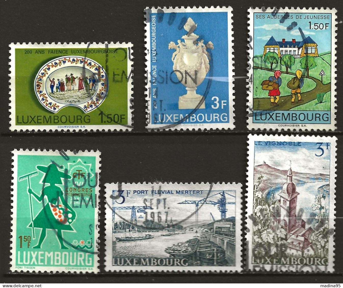 LUXEMBOURG: Obl., N° YT 704 à 709, Suite De 6 Tp, TB - Used Stamps