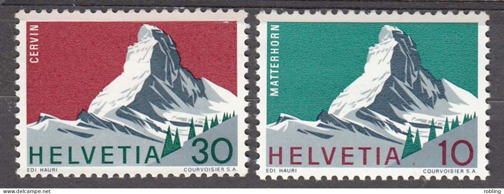 Switzerland 1965  Mountains  Michel 820-21  MNH 30992 - Montagnes