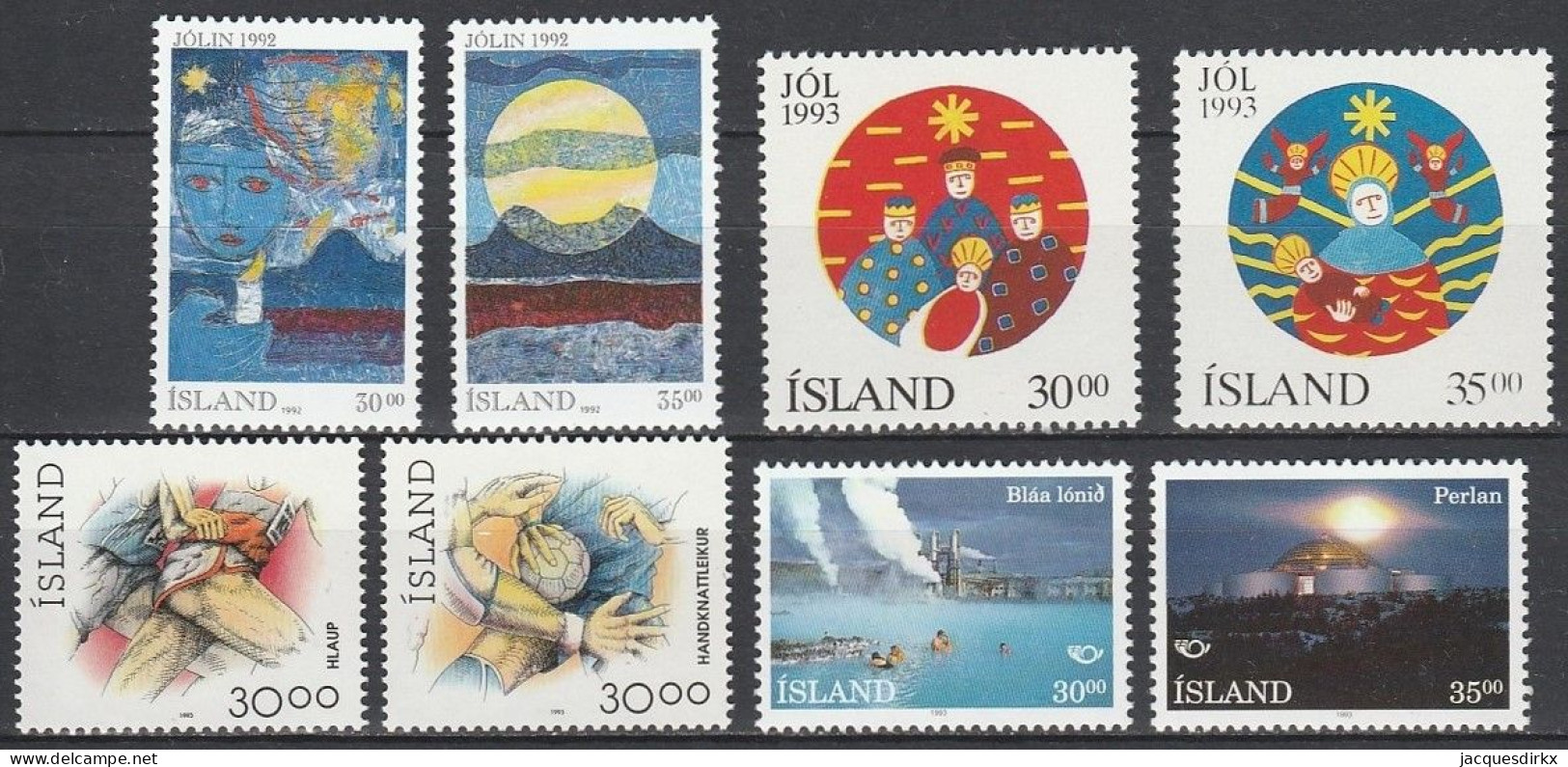 Iceland      .       Yvert    .   8 Stamps    .     **      .      MNH - Nuevos