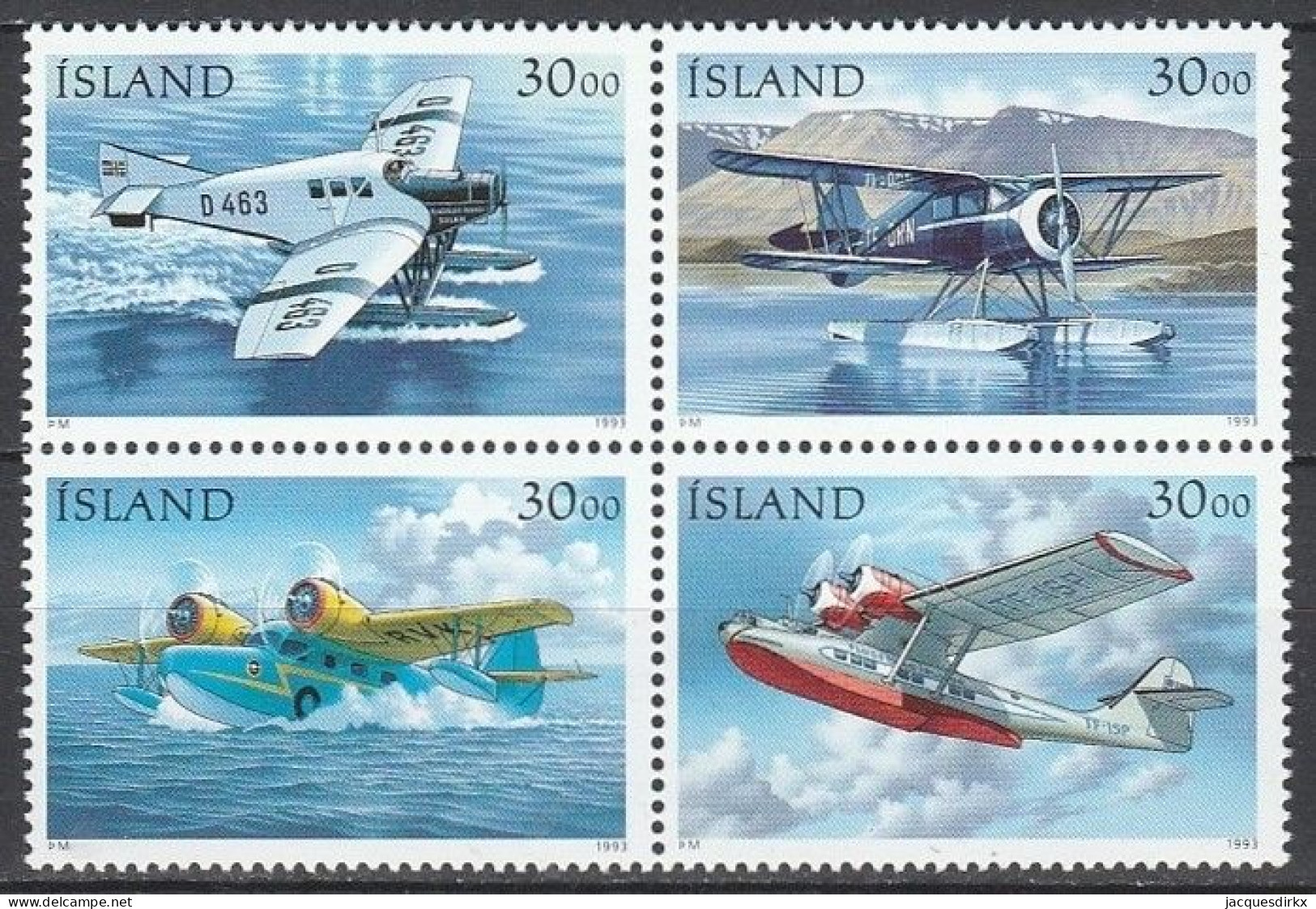 Iceland      .       Yvert    .    741/744    .     **      .      MNH - Unused Stamps
