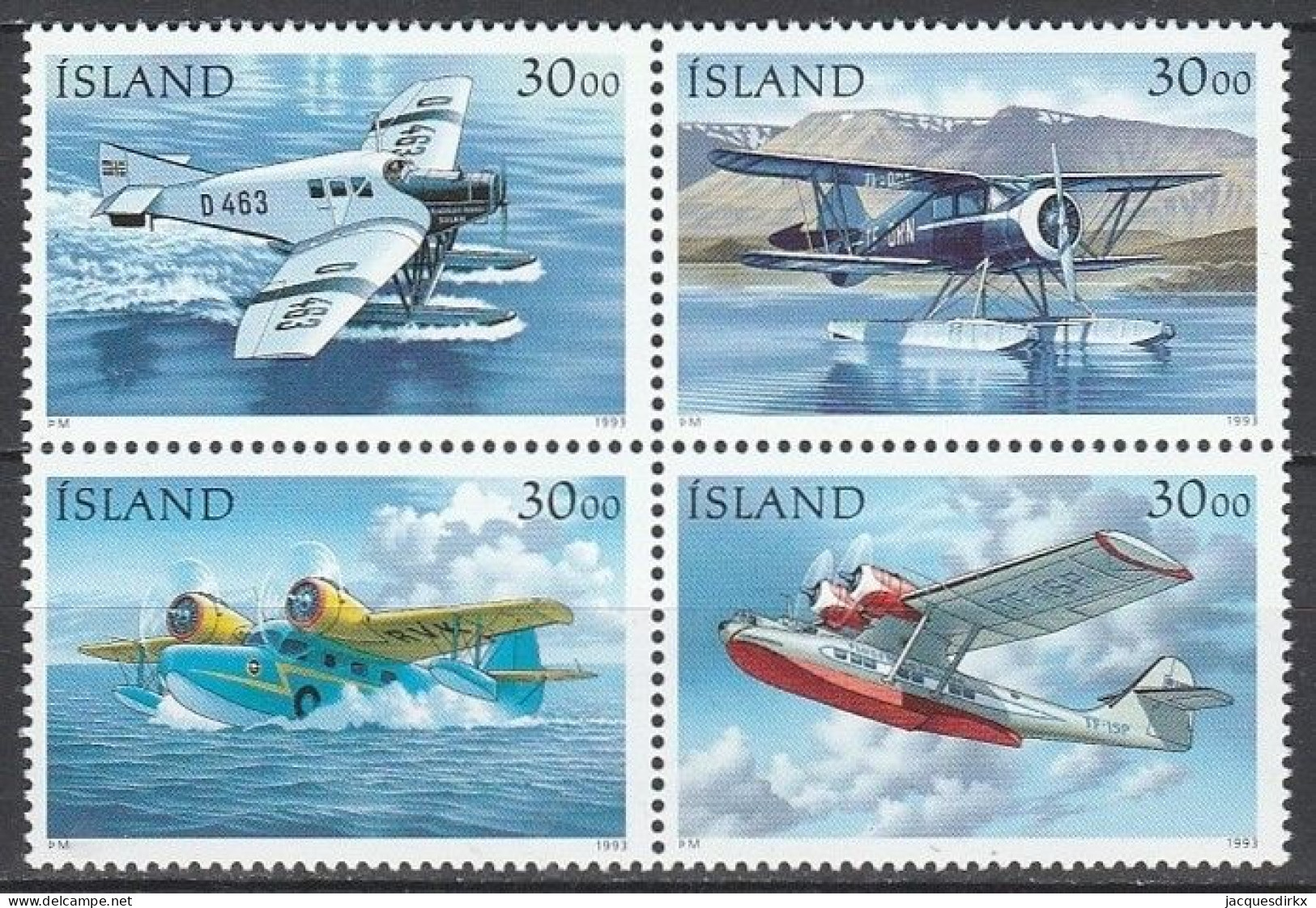 Iceland      .       Yvert    .    741/744    .     **      .      MNH - Nuevos