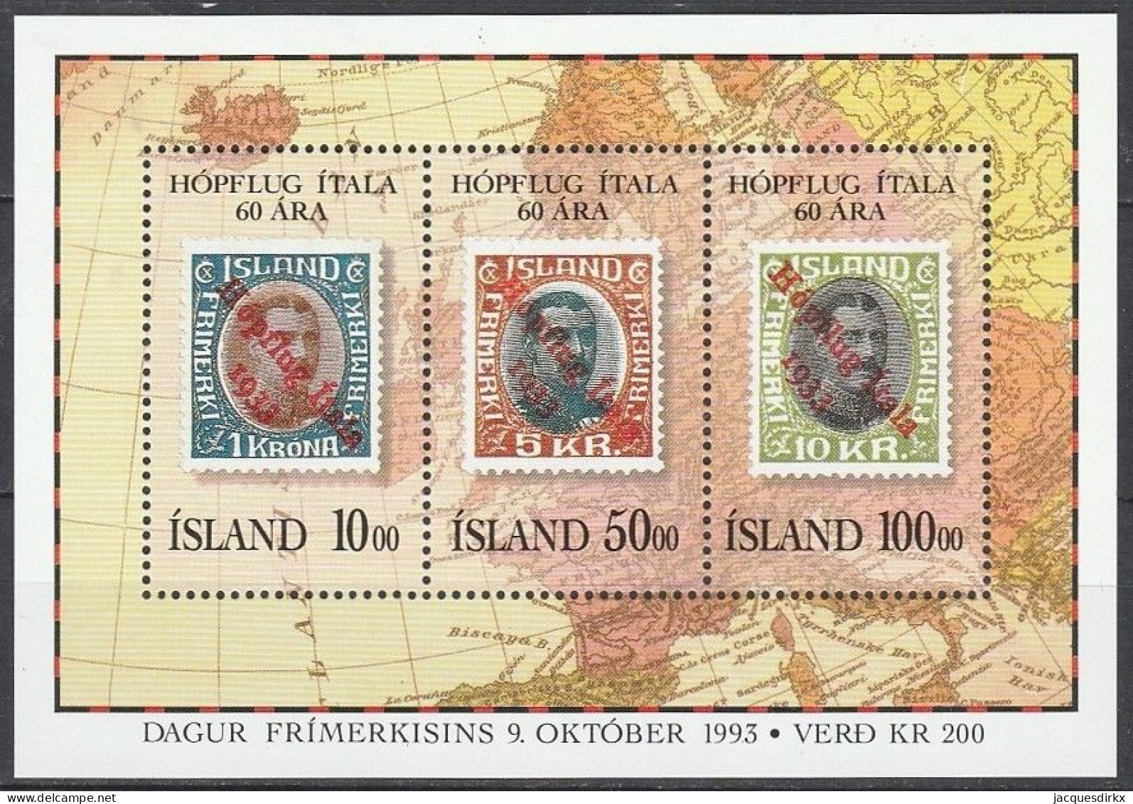 Iceland      .       Yvert    .     Blok  14      .     **      .      MNH - Blokken & Velletjes