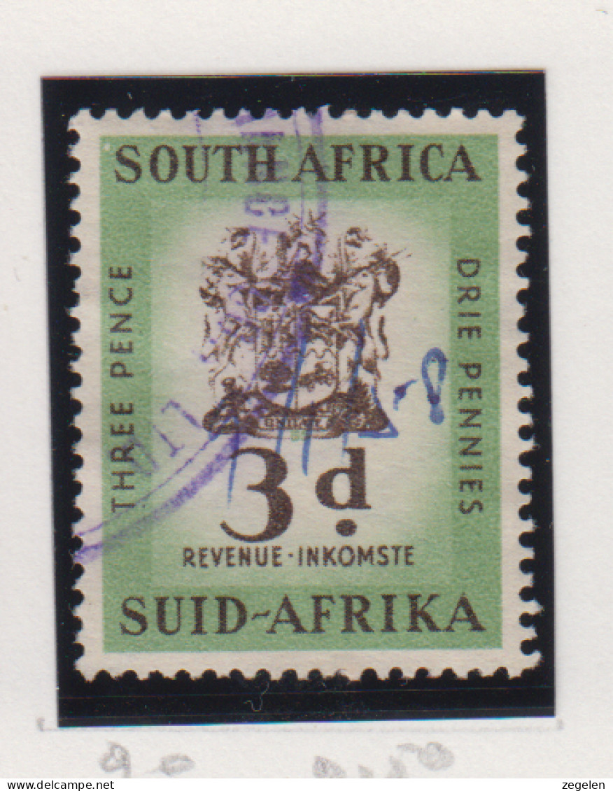 Zuid-Afrika Fiskale Zegel(revenue) Cat. J Barefoot: Revenue JAAR 1955 Nr . 90 - Andere & Zonder Classificatie