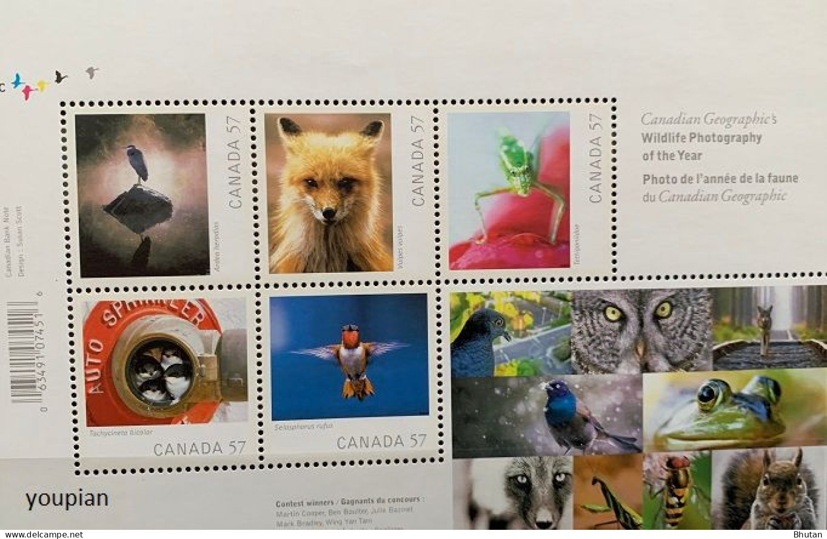 Canada 2010, Canadian Geographic's, MNH S/S - Unused Stamps