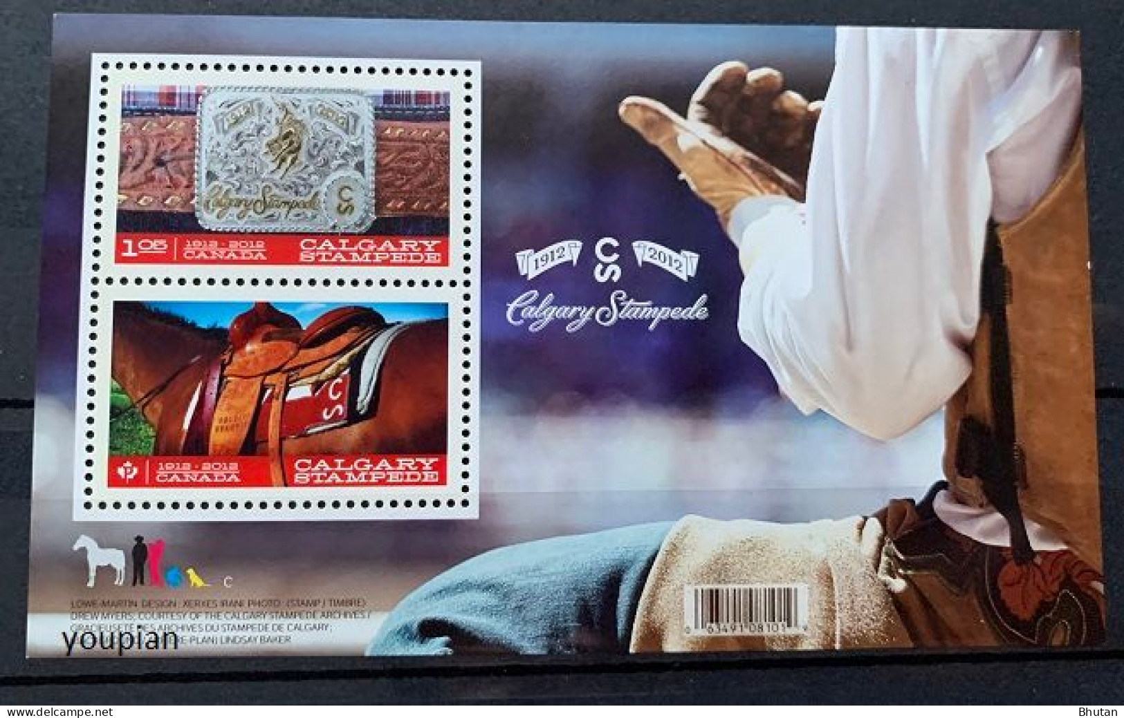 Canada 2012, Calgary Stampede, MNH S/S - Unused Stamps