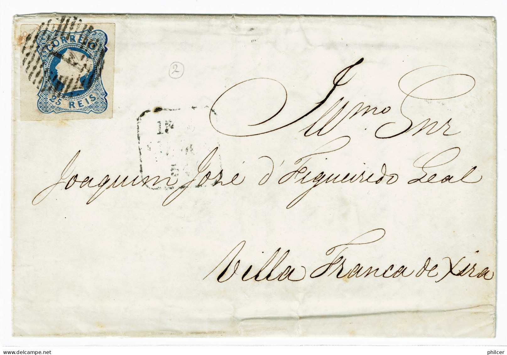 Portugal, 1854, # 2, Para Vila Franca De Xira - Storia Postale