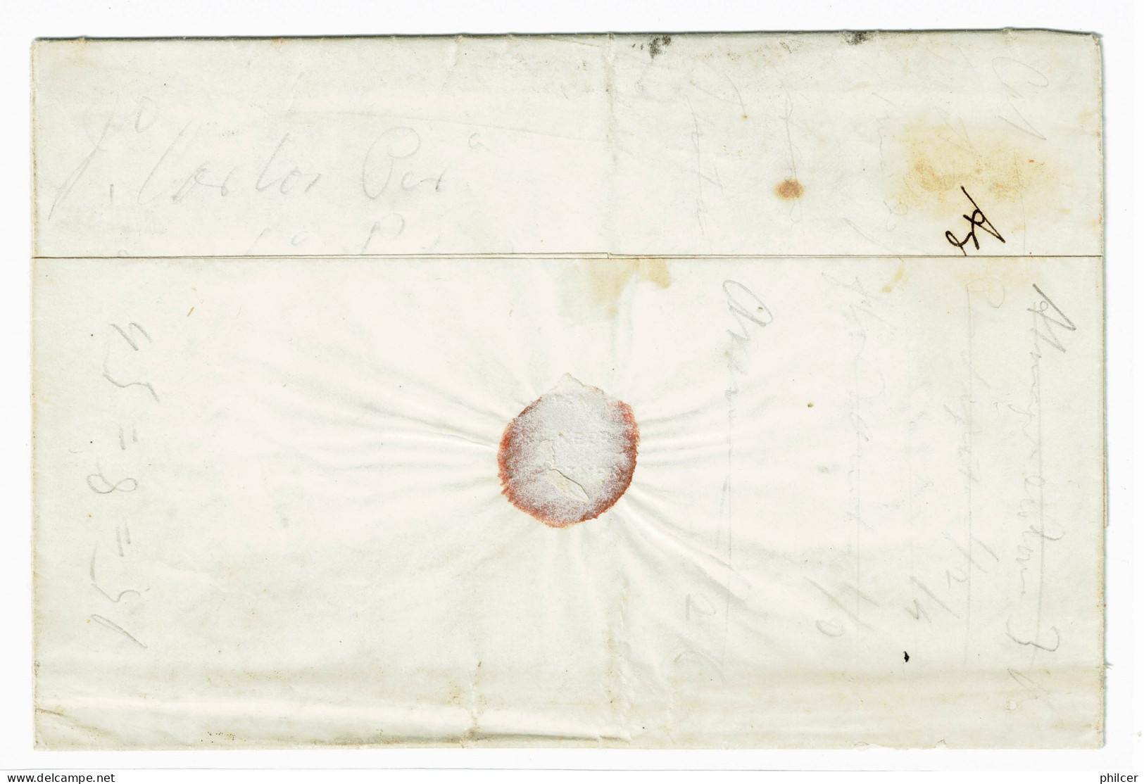 Portugal, 1854, # 2, Para Vila Franca De Xira - Covers & Documents