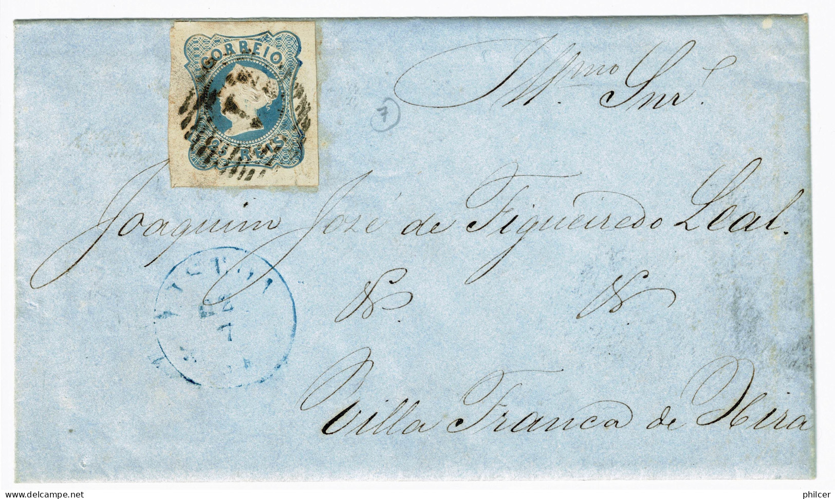 Portugal, 1854, # 2, Para Vila Franca De Xira - Covers & Documents