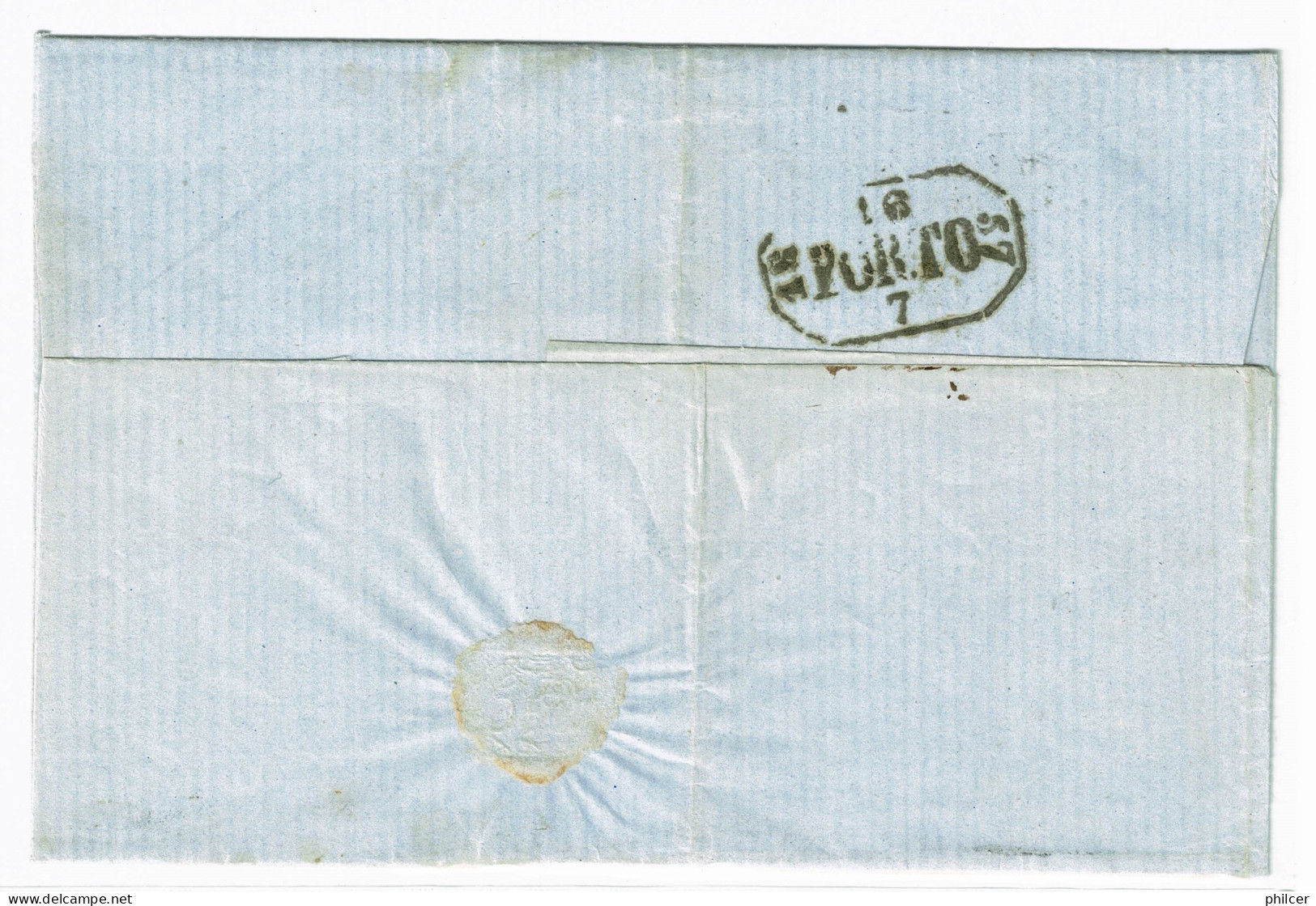 Portugal, 1857, # 12, Para O Porto - Covers & Documents