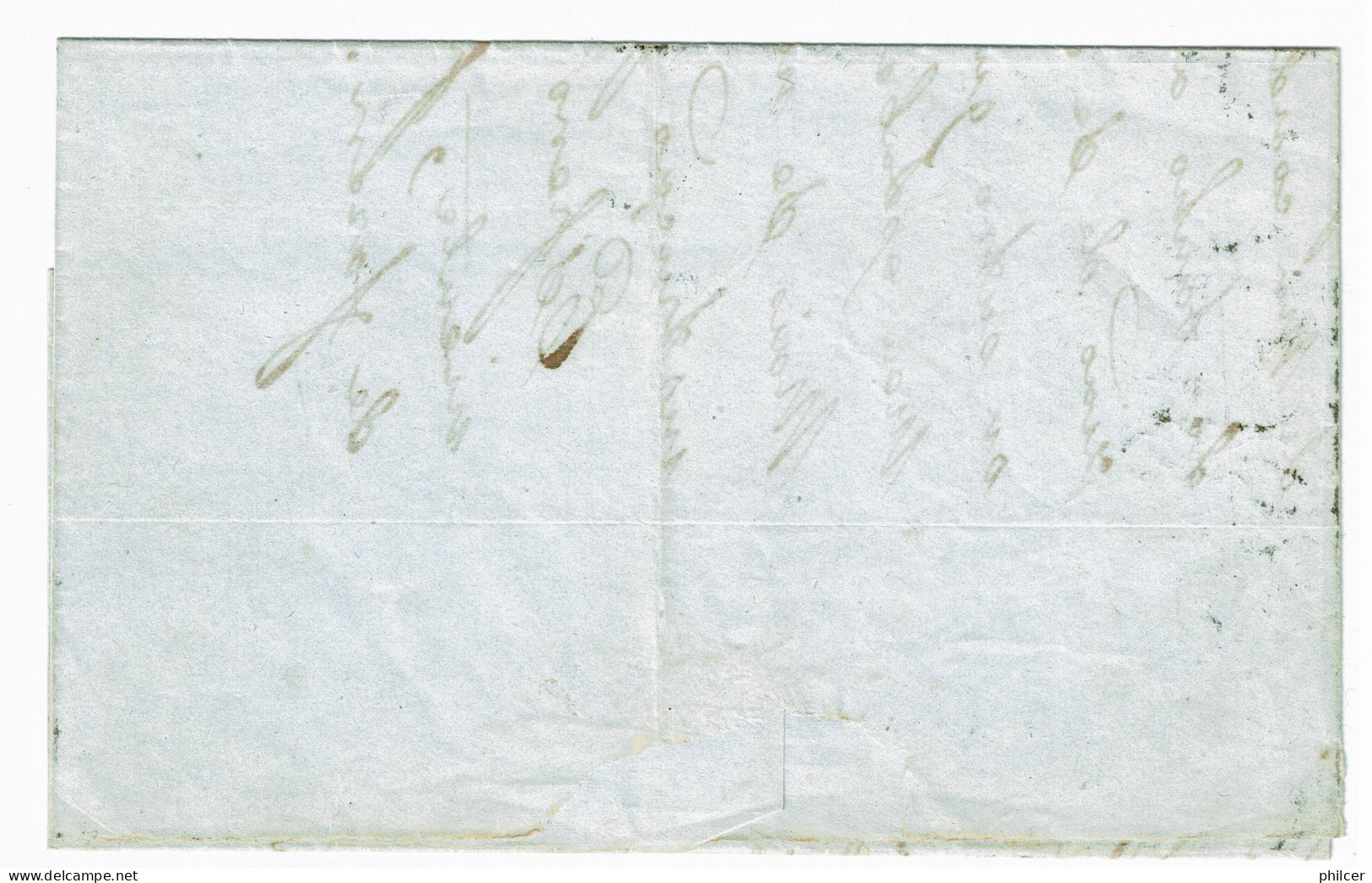 Portugal, 1855, # 6, Para Coimbra - Cartas & Documentos