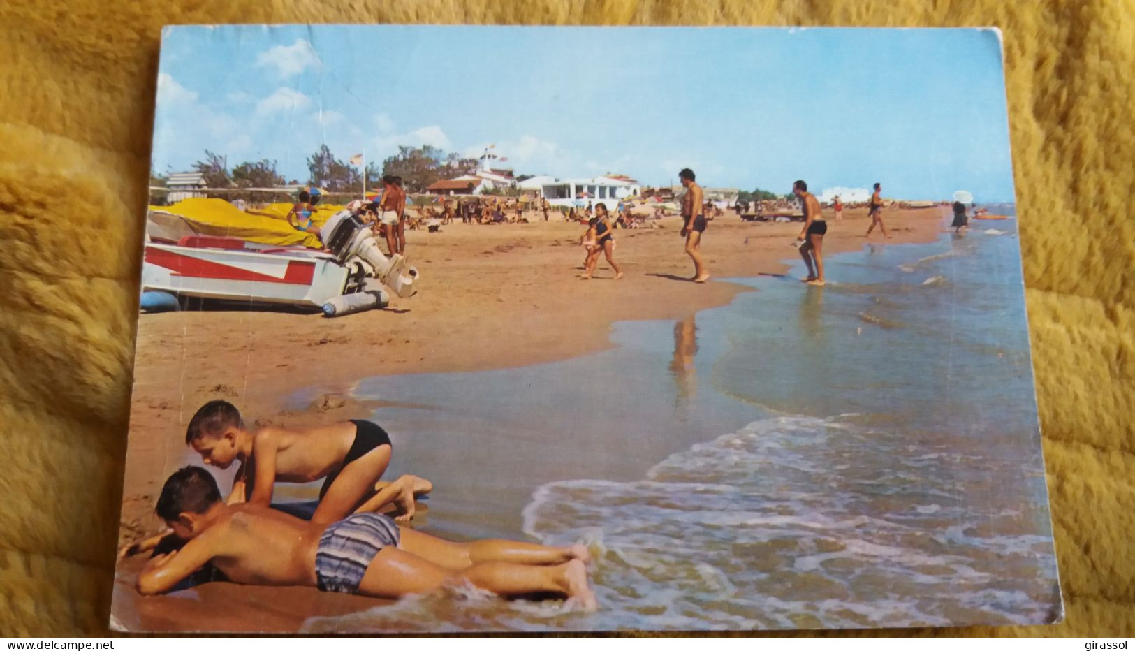 CPSM COSTA DORADA TARRAGONA SEGUR DE CALAFELL 17 PLAYA PLAGE BEACH SCENE ENFANTS JOUANT SABLE ED RAYMOND - Tarragona