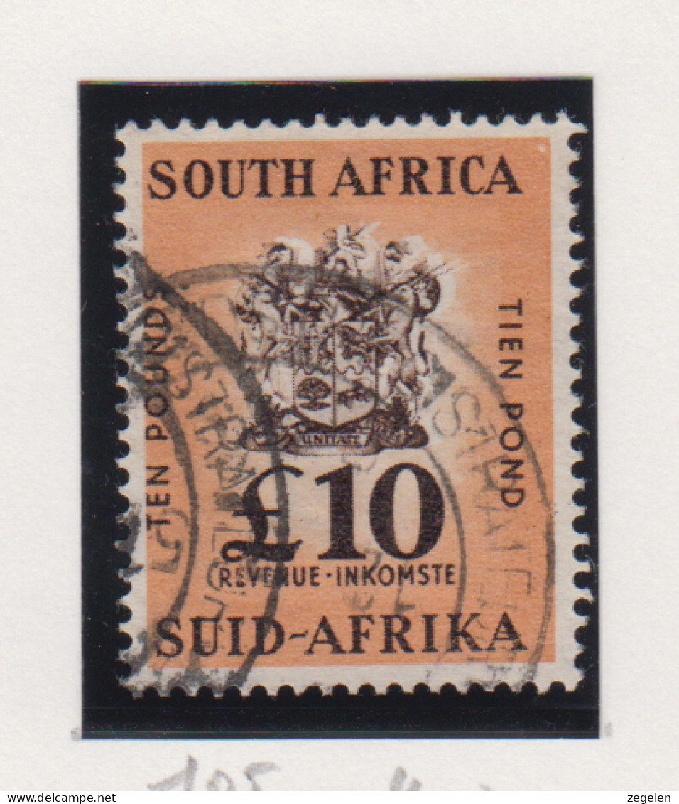 Zuid-Afrika Fiskale Zegel(revenue) Cat. J Barefoot: Revenue JAAR 1956 Nr . 105 - Altri & Non Classificati