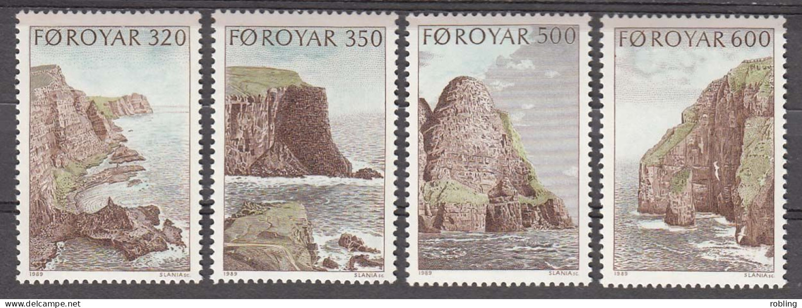 Faroe Islands 1989  Mountains Michel 190-93  MNH 30997 - Mountains
