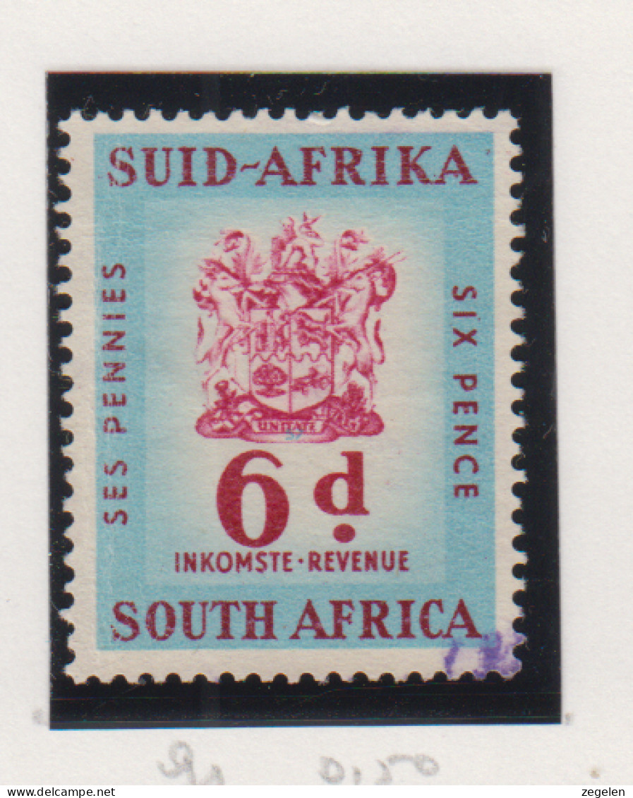 Zuid-Afrika Fiskale Zegel(revenue) Cat. J Barefoot: Revenue JAAR 1957 Nr . 91 - Autres & Non Classés