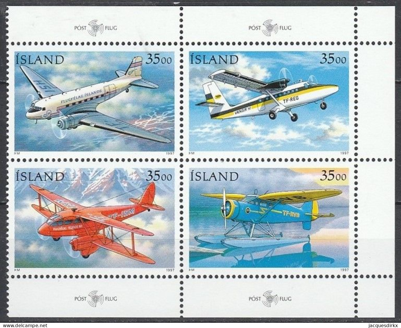 Iceland      .       Yvert    .    817/820    .     **      .      MNH - Neufs