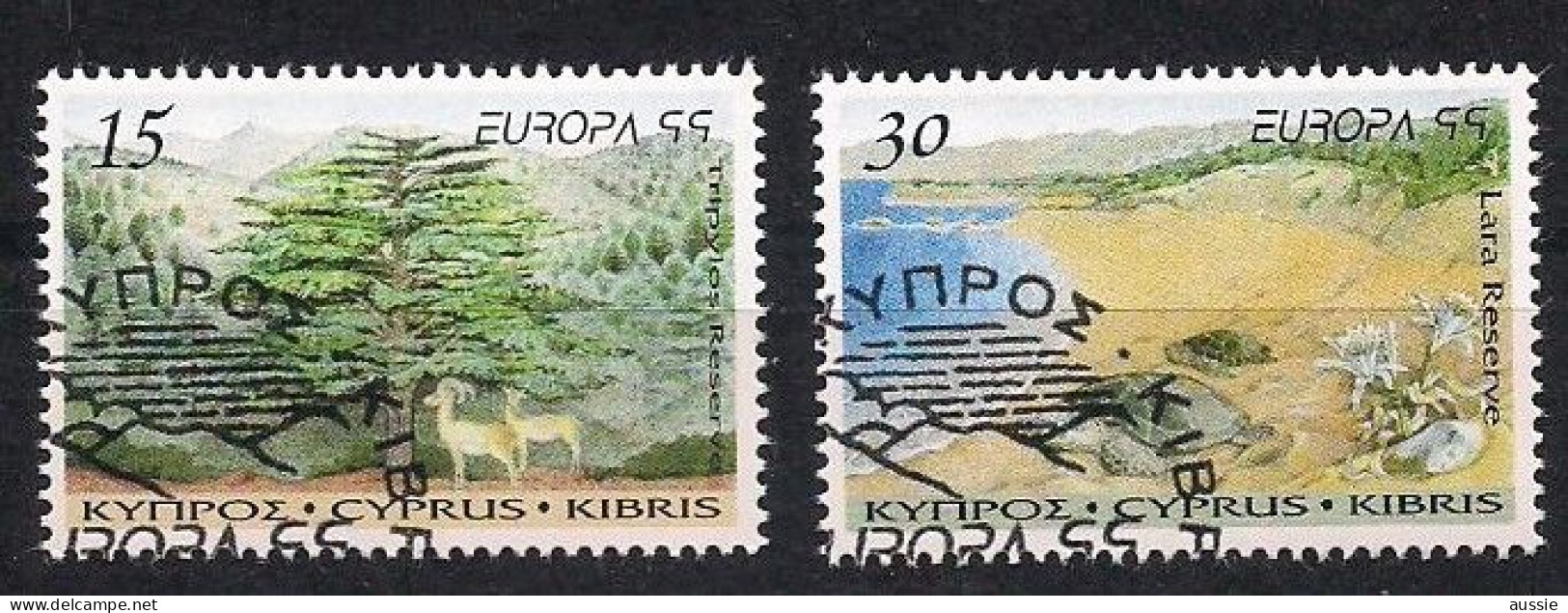 Cept 1999 Cyprus Chypre 2934-35 (o) Oblitéré Faune Flora - 1999