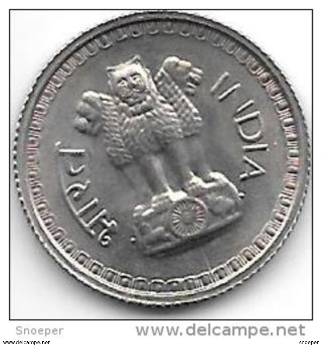 *india  25 Paisa 1977 B  Km 49.4   Unc - Inde
