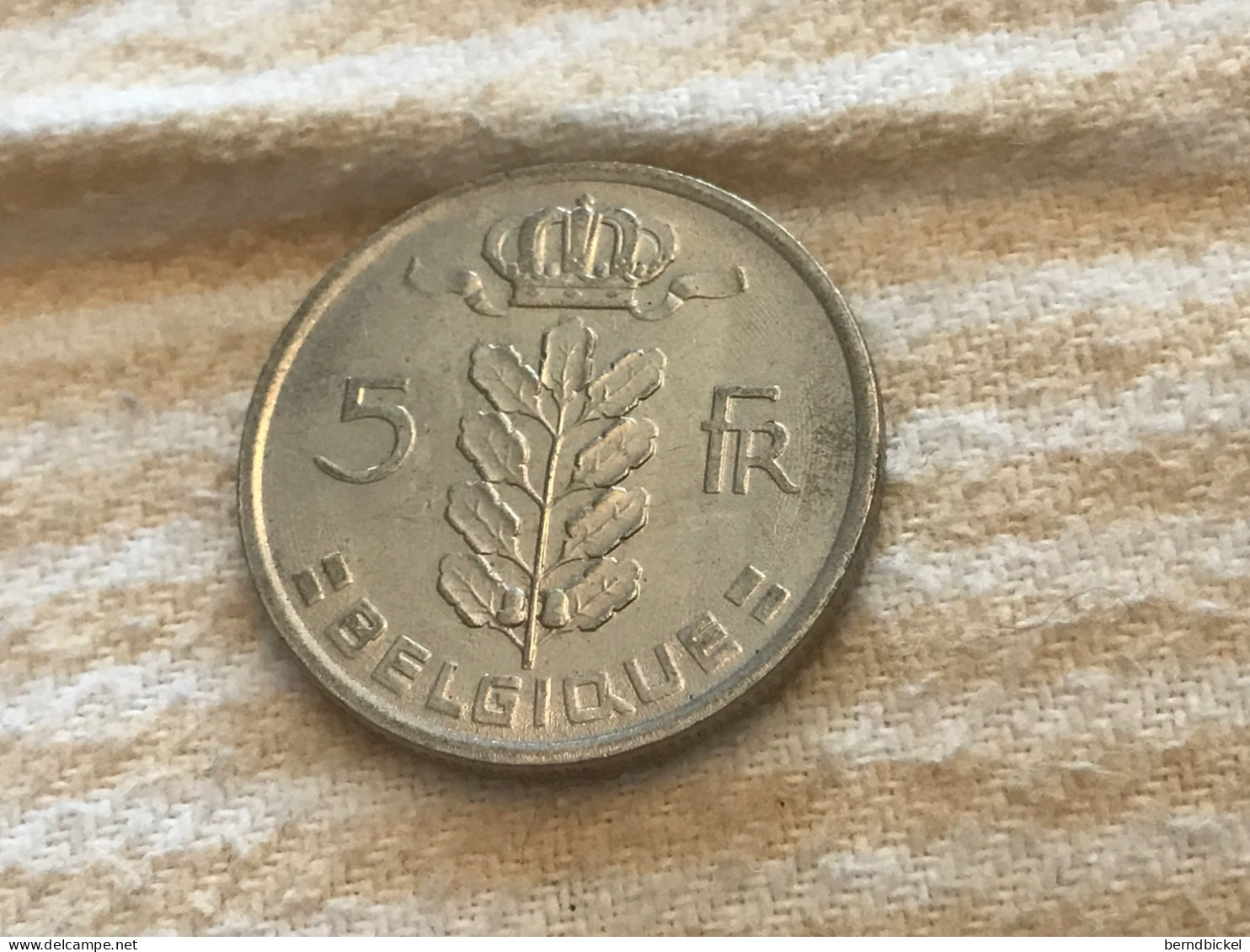 Münze Münzen Umlaufmünze Belgien 5 Francs 1980 Belgique - 5 Frank