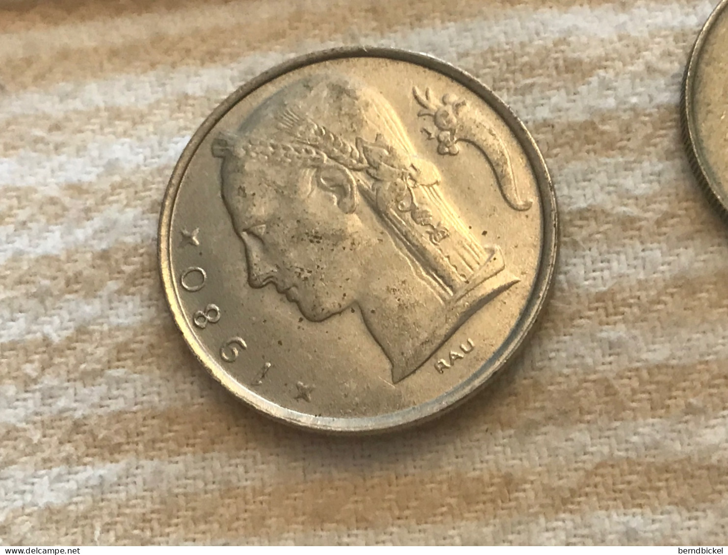 Münze Münzen Umlaufmünze Belgien 5 Francs 1980 Belgique - 5 Francs