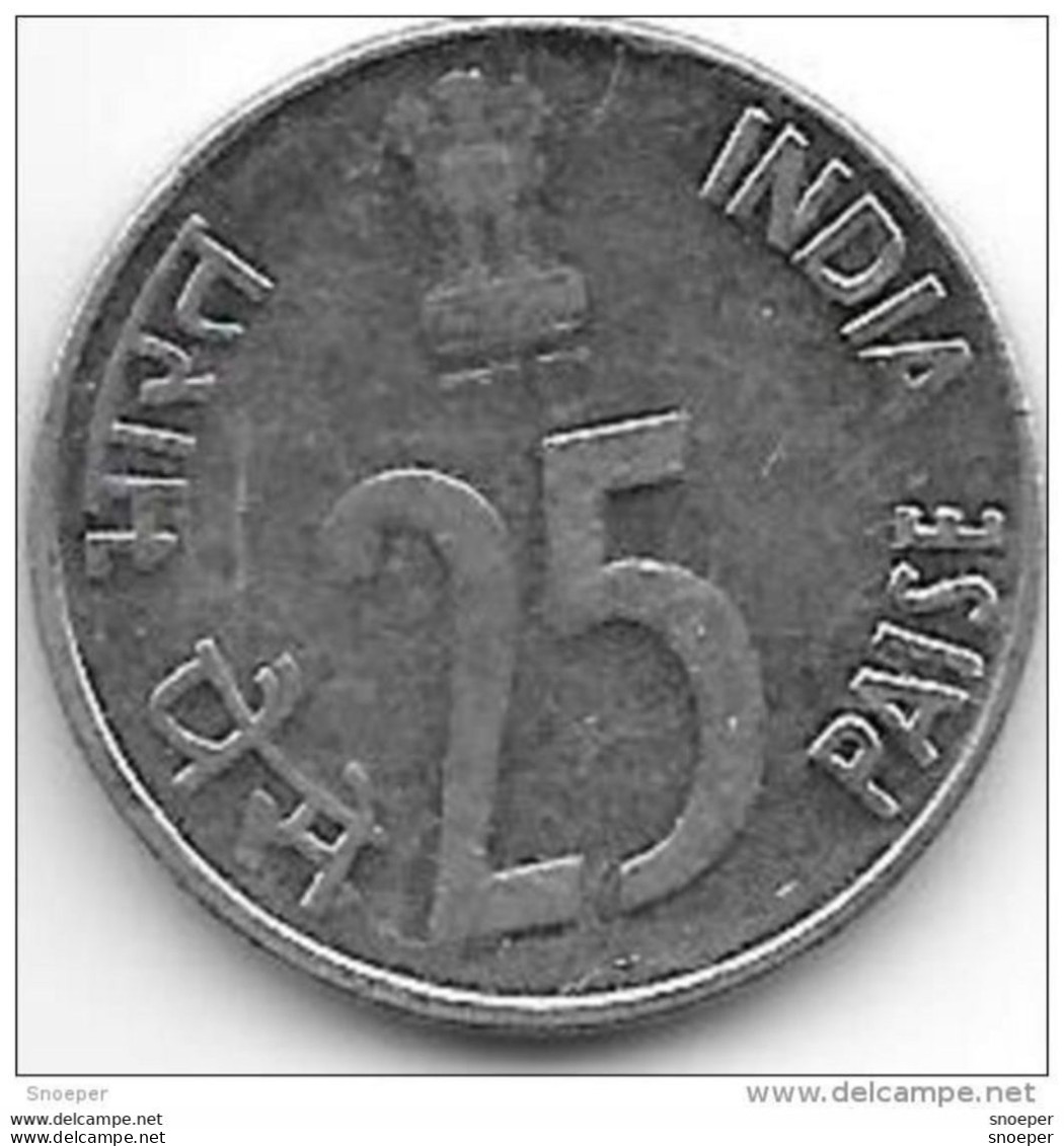 *india 25 Paisa 1992 N Km 54  Xf+ - Inde