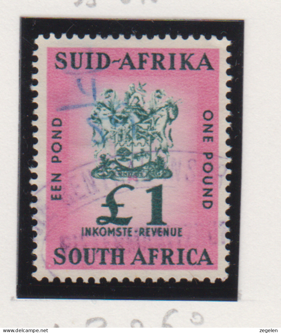 Zuid-Afrika Fiskale Zegel(revenue) Cat. J Barefoot: Revenue JAAR 1958 Nr .102 - Andere & Zonder Classificatie