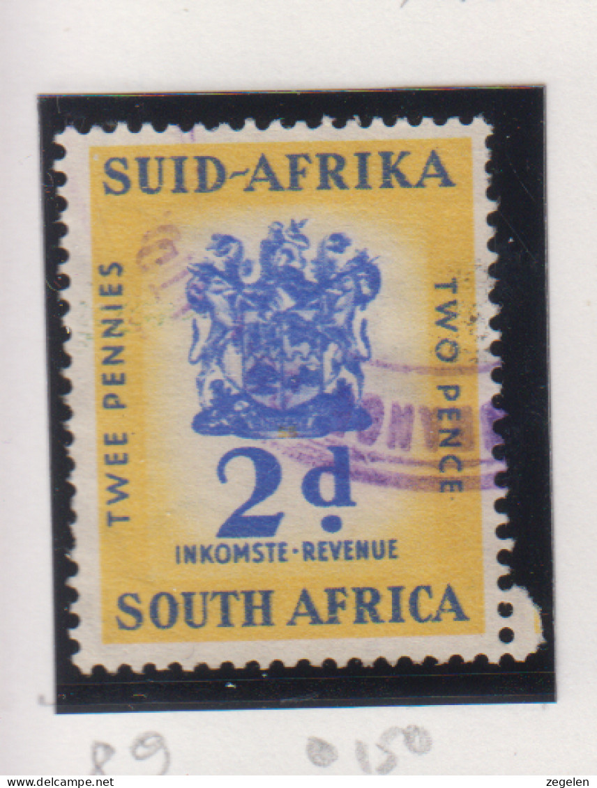 Zuid-Afrika Fiskale Zegel(revenue) Cat. J Barefoot: Revenue JAAR 1959 Nr .89 - Altri & Non Classificati