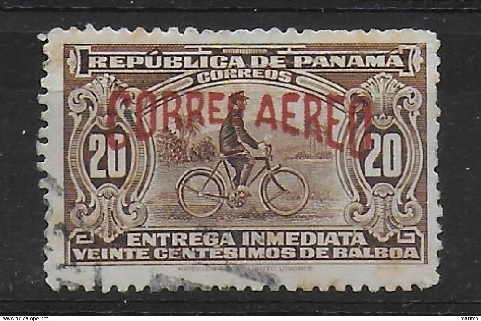 Panama  Cyclist Correo Aereo Bicycle Fahrrad Velo - Vélo