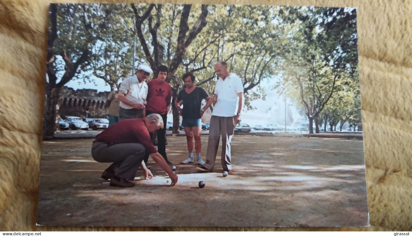 CPM AVIGNON VAUCLUSE ALLEES DES OULLES JOUEURS DE BOULES PETANQUE ED J B - Boule/Pétanque