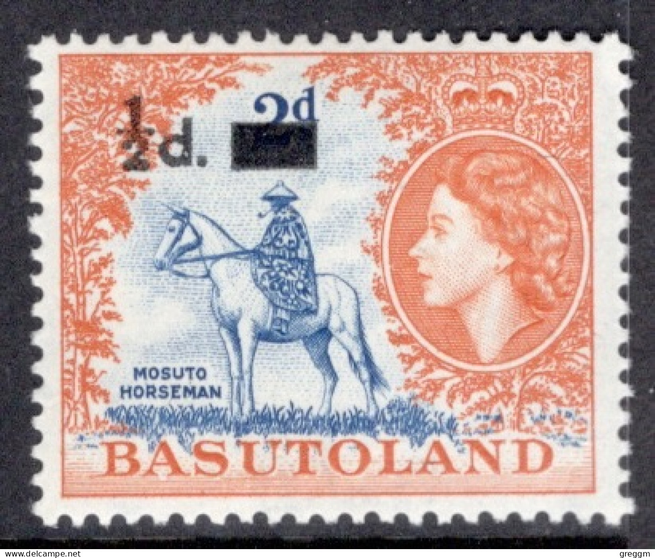 Basutoland 1959 No 48. Surcharged  In Unmounted Mint - 1933-1964 Colonia Británica