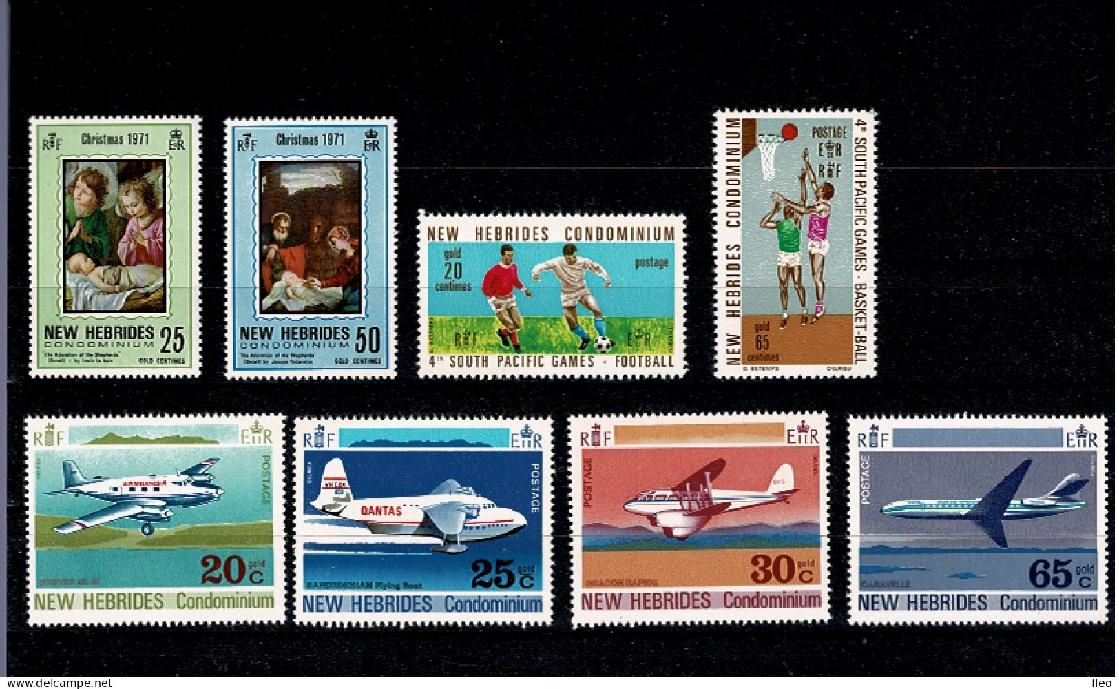 1971/.... :NEW HEBRIDES (Fr. & GB) LOT** (3 Series) - Unused Stamps