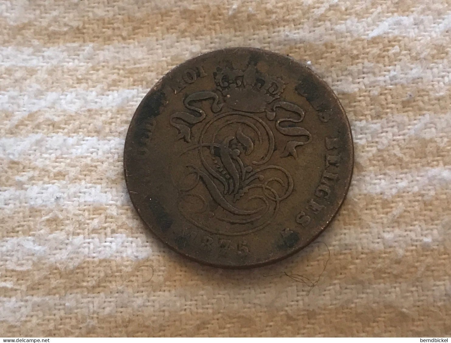 Münze Münzen Umlaufmünze Belgien 2 Centimes 1875 - 2 Centimes