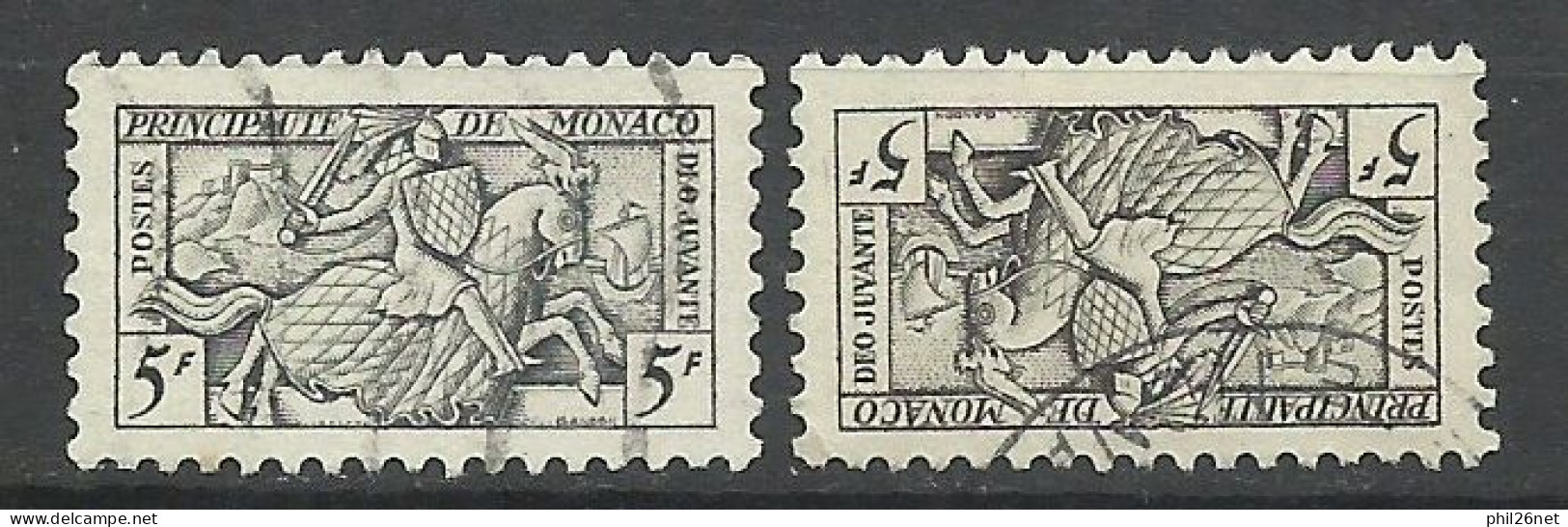 Monaco  N° 372  X 2   Oblitérés  B/TB       Voir Scans  Soldé    ! ! ! - Used Stamps