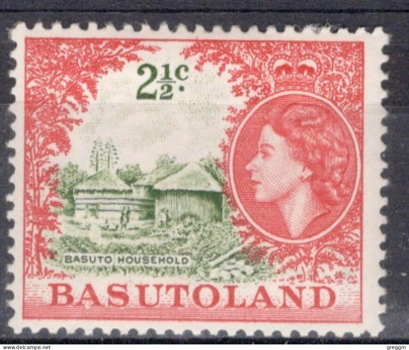 Basutoland 1964 Queen Elizabeth II, Local Motifs In Mounted Mint - 1933-1964 Colonia Británica