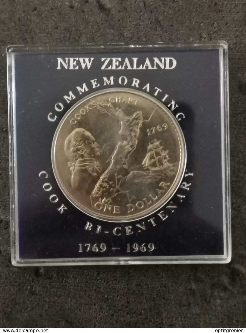 COFFRET 1 DOLLAR 1969 CAPITAINE COOK NOUVELLE ZELANDE / NEW ZEALAND SET - Nieuw-Zeeland