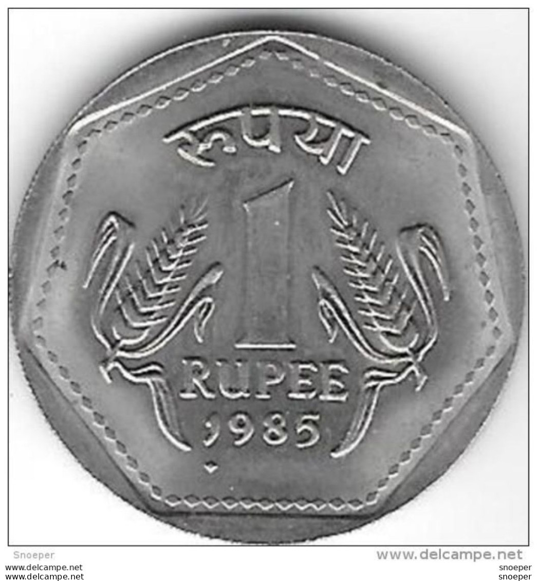 *india 1 Rupee 1985 B  Km 79.1   Unc - Inde