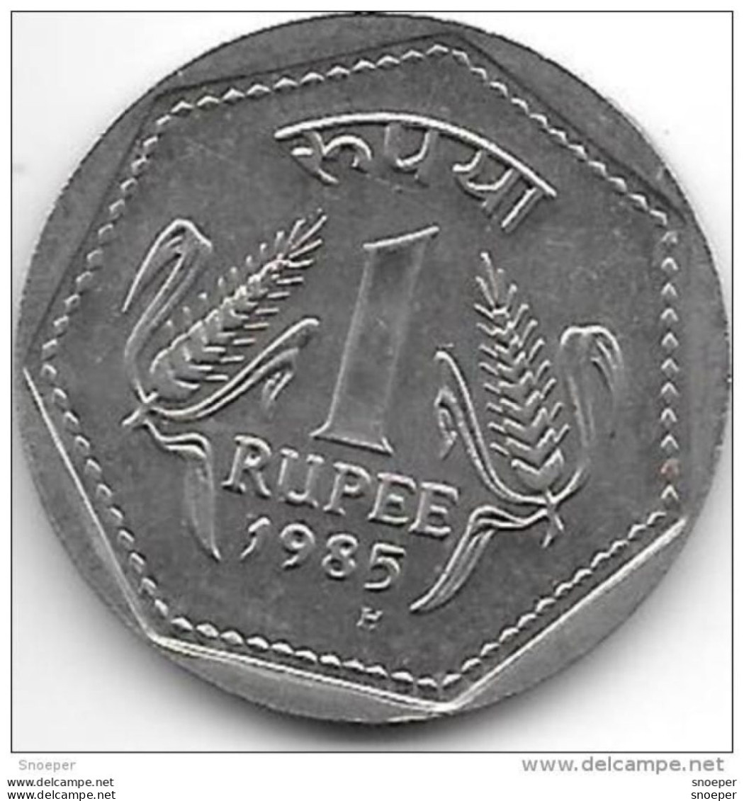 *india 1 Rupee 1985 H  Km 79.1   Unc - Inde