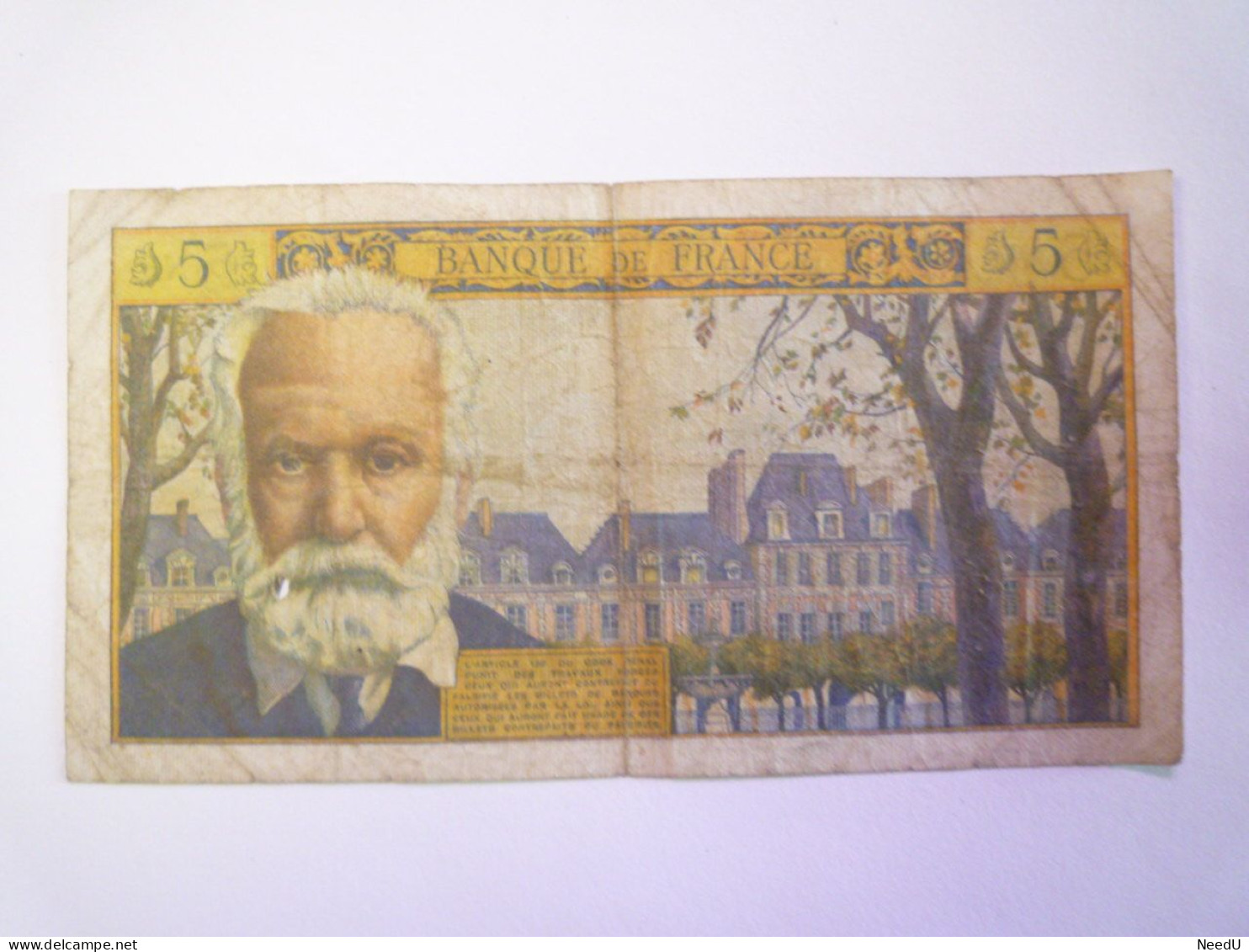 GP 2024 - 8  UN BILLET De  5 NF  Victor HUGO   1964   XXX - 5 NF 1959-1965 ''Victor Hugo''