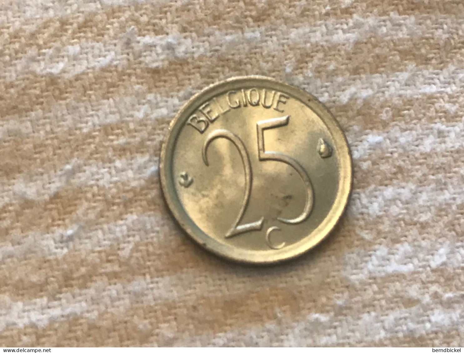 Münze Münzen Umlaufmünze Belgien 25 Centimes 1970 Belgique - 25 Cents