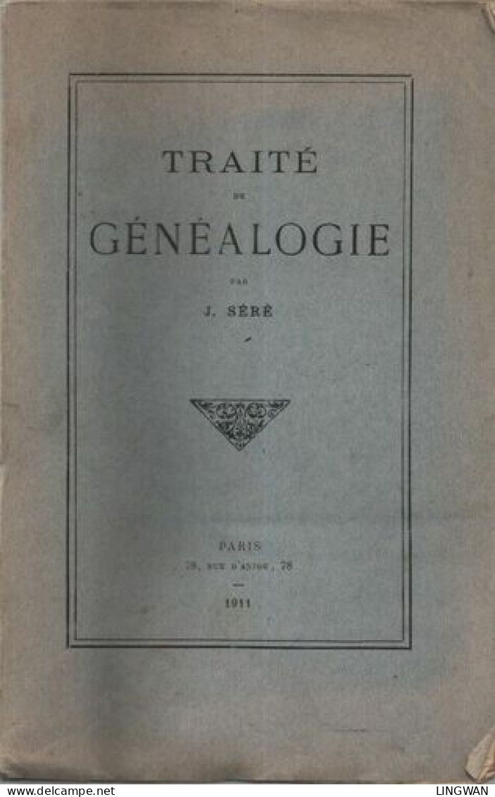 Traité De GENEALOGIE - Livres & Logiciels