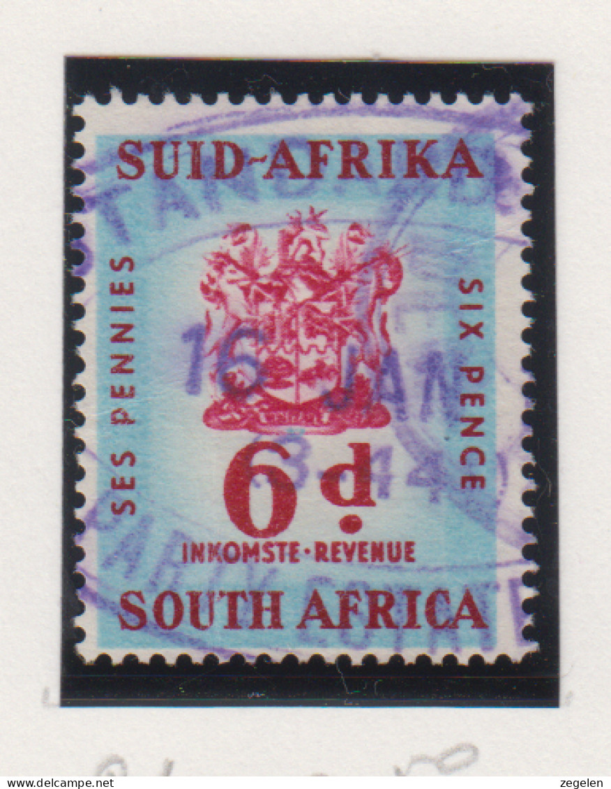 Zuid-Afrika Fiskale Zegel(revenue) Cat. J Barefoot: Revenue JAAR 1960 Nr. 91 - Altri & Non Classificati